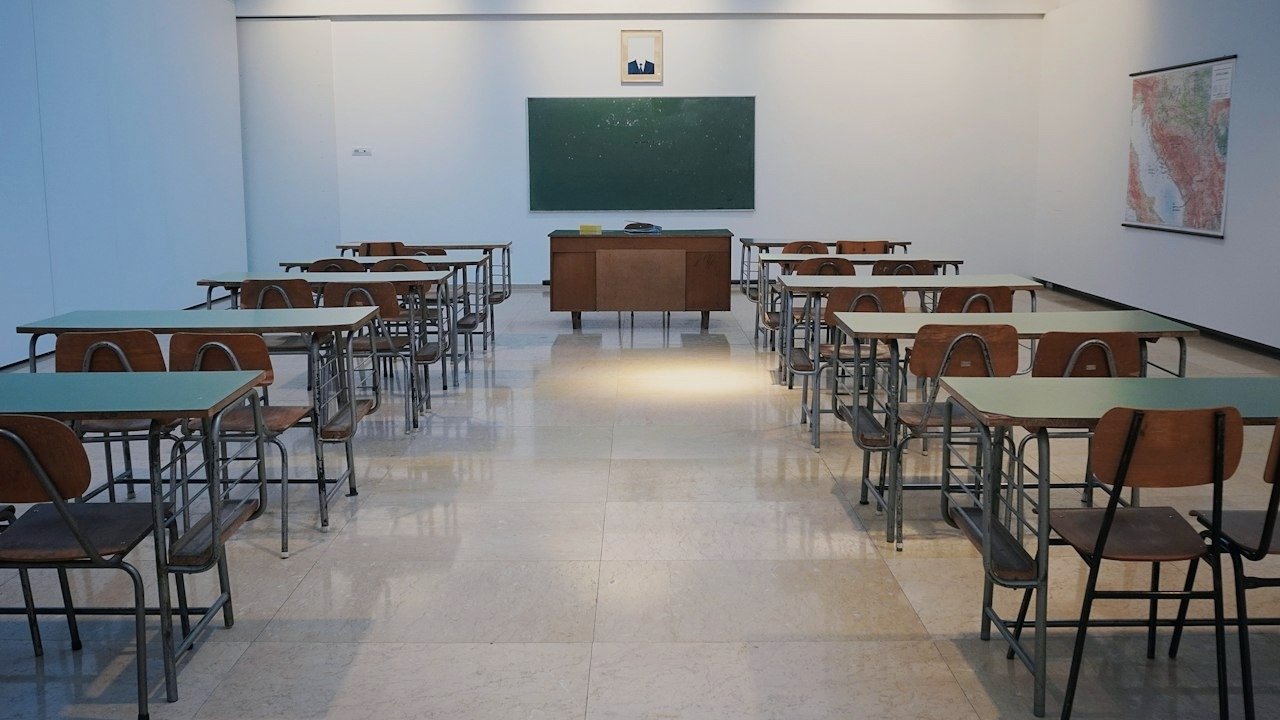 Teacher in Modern Classroom