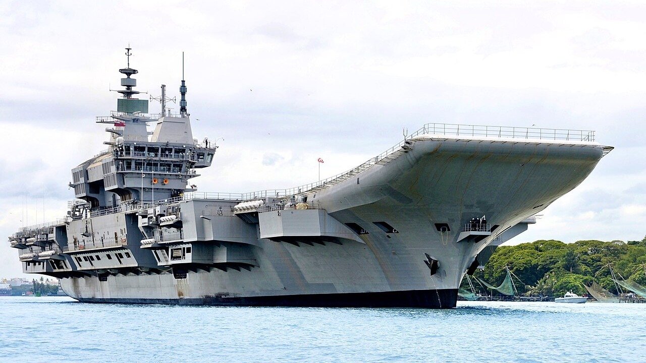 Indian Navy Aircraft Carrier INS Vikrant at sea - Indian Navy Recruitment 2026